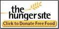 Hungerseite - Klick um die Seite zu laden, dann auf den Spendenbutton "click here..." klicken, spendet Reis fr Hungernde, Sie knnen auch fr 5 andere wohlttige Zwecke kostenlos durch Klicken spenden